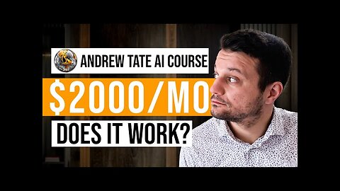 How To Make Money With AI Content Creation (Andrew Tate AI Course Review)