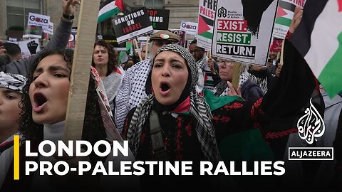 London streets filled by pro-Palestinian demonstrators