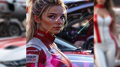 Hard racing AI babes