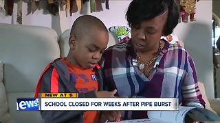 Students home for weeks after pipe busts at charter school, parents mixed on school's solution