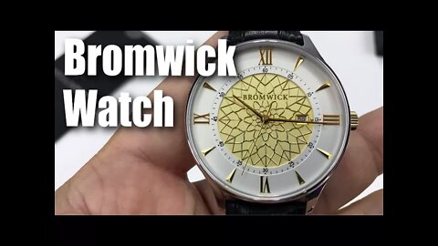 Tower Gold with Black Leather Dress Watch by Bromwick Review