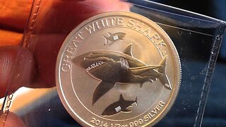 APMEX Unboxing: 2014 Great White Shark 1/2 Ounce Silver Coin