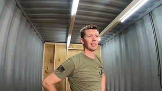 Building a cabin (room) in my 40’ shipping container