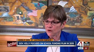 Gov. Kelly focused on school funding plan in 2019