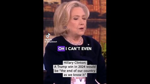 PUR EVIL WITCH BITCH KILLARY: "If Trump wins, it will be the end of our country as we know it."