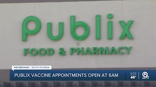 Another round of Publix vaccine appointments open Wednesday