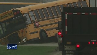 10-year-old boy dies in crash involving Hortonville school bus