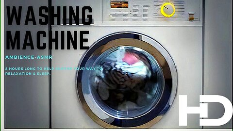 Washing machine ASMR-Ambience video | to help soothe your nerves.