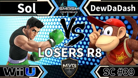 MVG|Sol (Little Mac) vs. DewDaDash (Diddy) - SSB4 Losers R8 - Smash Conference 39