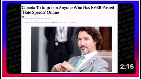 Justin Castreau to Imprison Anyone Who Has EVER Posted 'Hate Speech' Online in Canada