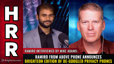 Ramiro from Above Phone announces Brighteon edition of de-googled privacy phones