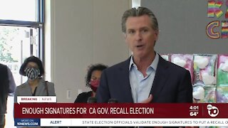 Newsom recall effort gathers enough signatures to force election