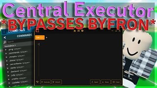 Central Executor Best FREE UNPATCHED Roblox EXPLOIT [KEYLESS] *BYPASSES BYFRON*