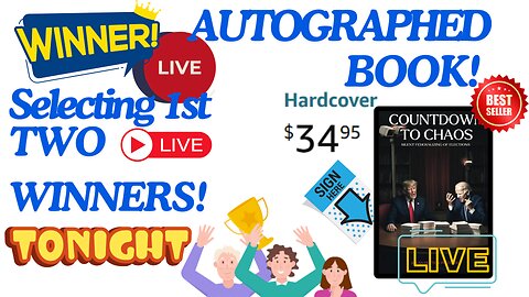 LIVE - BOOK CONTEST - Selecting First TWO Winners!