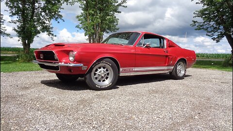 1968 Ford Shelby Mustang GT500KR Coupe 428 CJ 4 Speed in Red & Ride My Car Story with Lou Costabile