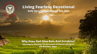 Why Does God Give Rain And Sunshine?