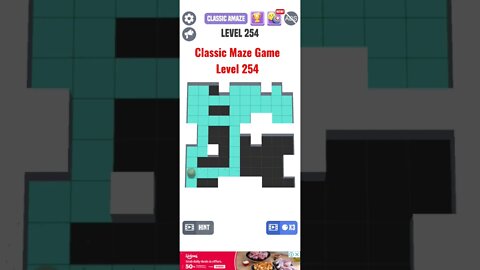 Classic Maze Game Level 254. #shorts