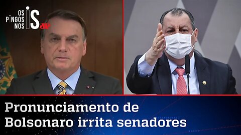 Membros do G7 da CPI reclamam de pronunciamento de Bolsonaro