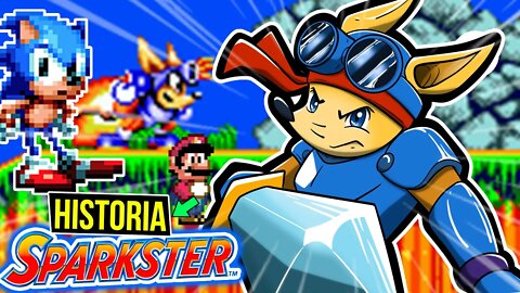 Spakrster - Tentou Ser um Mario mas ficou pior que Sonic | Historia Rocket Knight