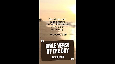 Bible Verse of the Day: July 12, 2024