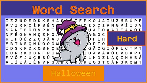 Word Search - Challenge 10/28/2022 - Hard - Halloween