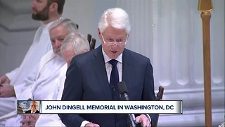 Friends, leaders remember late John Dingell at D.C. funeral service