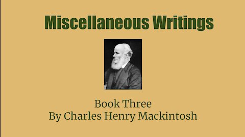 Miscellaneous Writings of CHM Book 3 Pre Millennial Doctrine or Waiting for the Son Audio Book