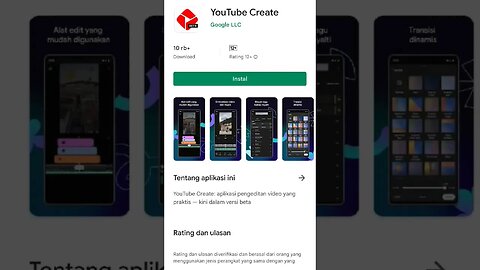 YouTube Create, Aplikasi Editing Video Gratis Dari @YouTube @YouTubeKreatorIndonesia
