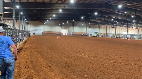 Caylie May first barrel run Chickasha Oklahoma HOYRA finals