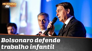 Bolsonaro fala do seu primeiro emprego: “Bons tempos onde menor podia trabalhar”