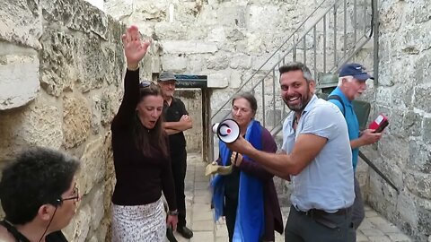 Blow the shofar in Zion! Hear the sound on the ramparts of Jerusalem's Old City. Walk With Me (8)