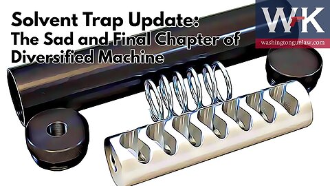 Solvent Trap Update: The Sad and Final Chapter of Diversified Machine