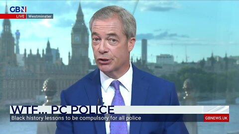 Nigel Farage questions compulsory black history lessons for police officers