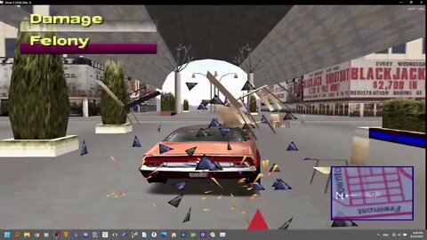 Driver 2 PS1: crazy police chase in vegas