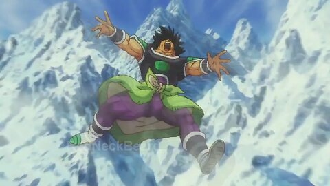 Vegeta VS Broly but every time Broly gets hit he goes through the mountains