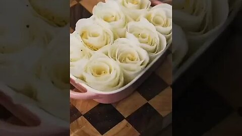 Art In Potato Rose Flowers - Vegetable Carving Garnish