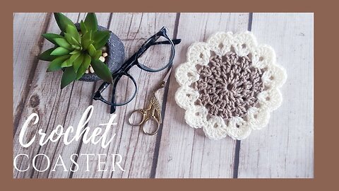 Easy crochet coaster