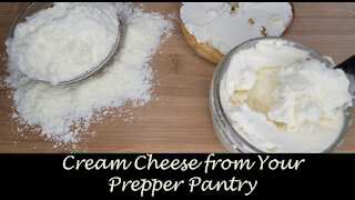Cream Cheese from Powdered Milk ~ Cooking from your Preps
