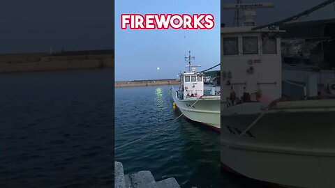 4K Fireworks - Japan Fishing Village #shorts #japan