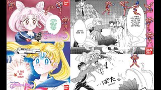 Pretty Guardian Sailor Moon Manga: Remastered Eternal Edition - Chibiusa Shoots Usagi Tsukino with a Firearm (Manga Version)