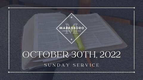 MCC October 30th Sunday Service