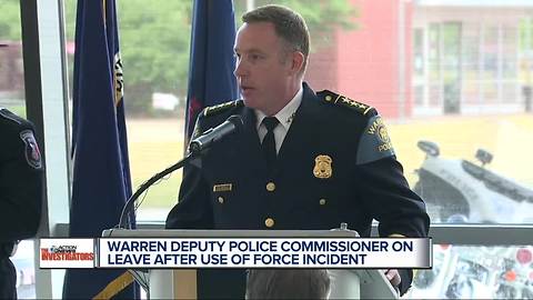 Warren Deputy Commissioner on leave after use of force incident