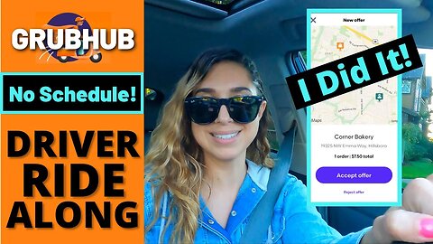 GrubHub Driver Ride Along Food Delivery | No Blocks VS Scheduled Blocks | Part 2