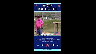 Write in Joe Exotic. United States of America President 2024. For All The People