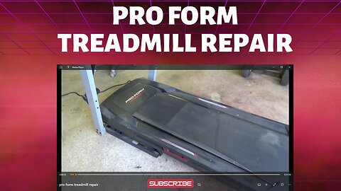 pro form treadmill walking belt repair, FREE