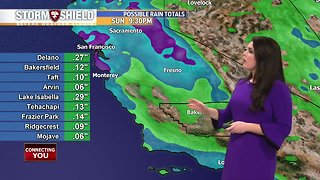 Rain continues throughout Kern County as we track three storm systems