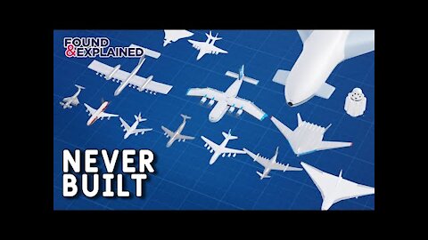 40 Biggest NEVER BUILT Aircraft concepts! 100th Video Special!