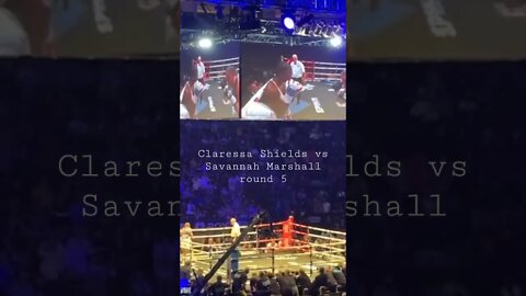 Claressa Shields vs Savannah Marshall round 5 #shieldsmarshall