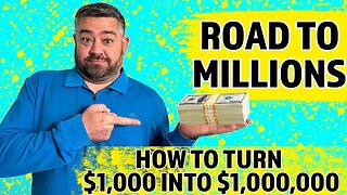 The Road To Millions Bankroll - How to Turn $1,000 into $1,000,000 - Betting Streak of the Day!