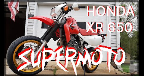 Honda XR650L SuperMoto Conversion